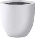 Kante 16.5" Dia Round Concrete Planter, Large Outdoor Modern Indoor Decorative by Kante