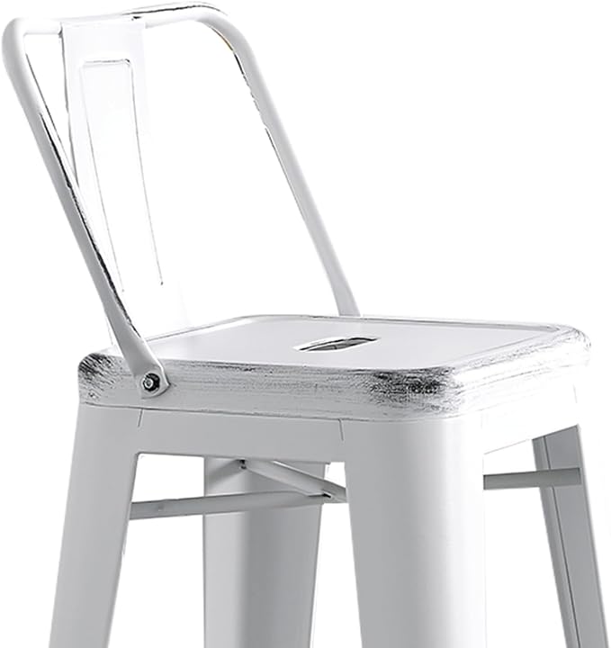 AC Pacific 30” Metal Barstool Set of 2 – Country Rustic Style - Image 6
