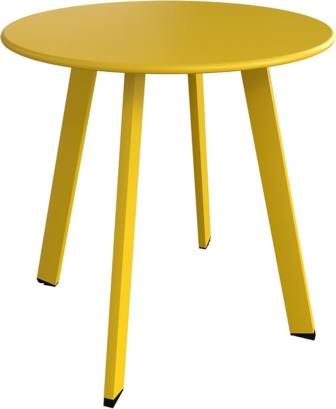 Grand patio Outdoor Side Table Round End Table by GrandPatio