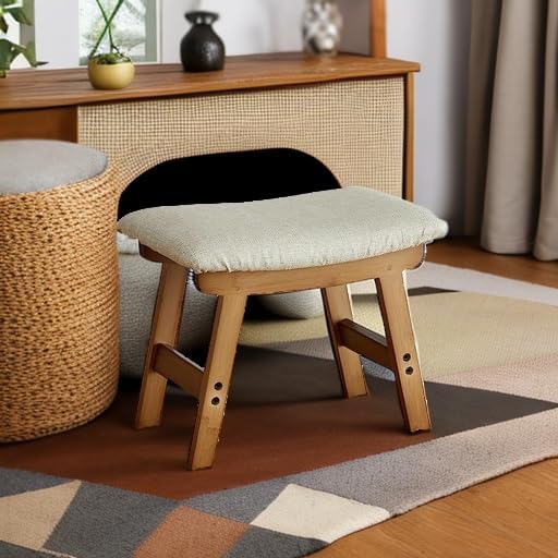 Foot Stools Ottoman, Small Soft Footrest Ottoman - Image 6
