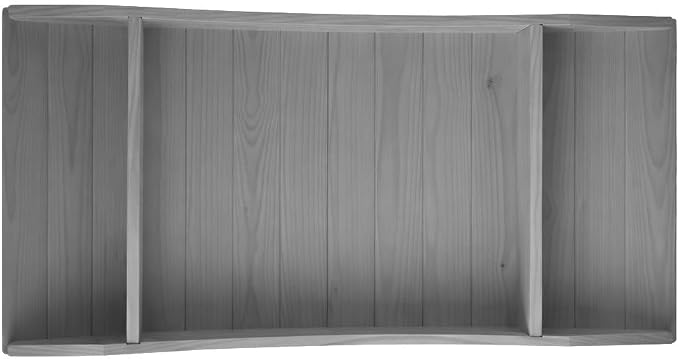 6 FT Grey Amish Made Pinewood Heavy Duty Garden Bridge - Image 5