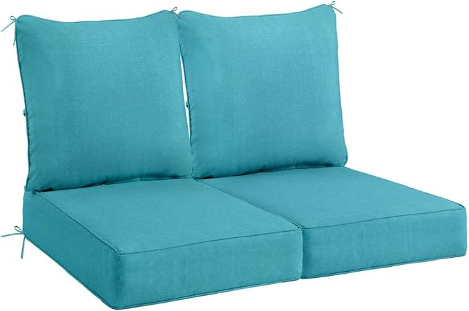 Sundale Outdoor Olefin Deep Seat Cushion Set of 2, Patio Chair Cushion and by SundaleOutdoor
