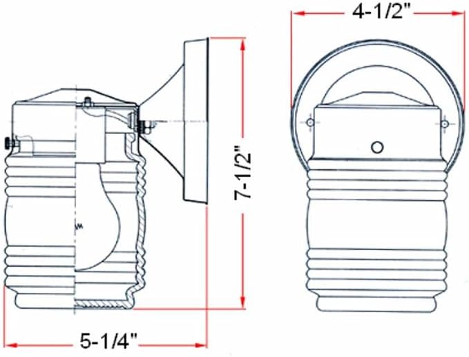 Design House Jelly Jar 1-Light Outdoor Wall Light - Image 5