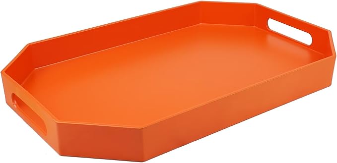 Orange Octagonal Serving Tray by SforGUVA