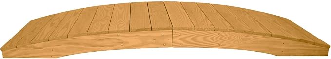 8 FT Oak Amish Made Pinewood Heavy Duty Garden Bridge by Unknown