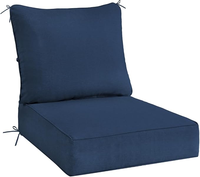 Sundale Outdoor Olefin Deep Seat Cushion, Patio Chair Cushion and Pillow by SundaleOutdoor