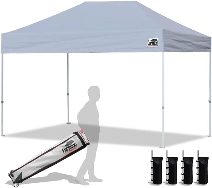 Eurmax USA 8'x12' Pop Up Canopy Tent Commercial Instant Canopies by Eurmax
