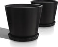 Wide Planters for Outdoor Plants, Extra Large Indoor Flower Pots for Garden by Heyzier