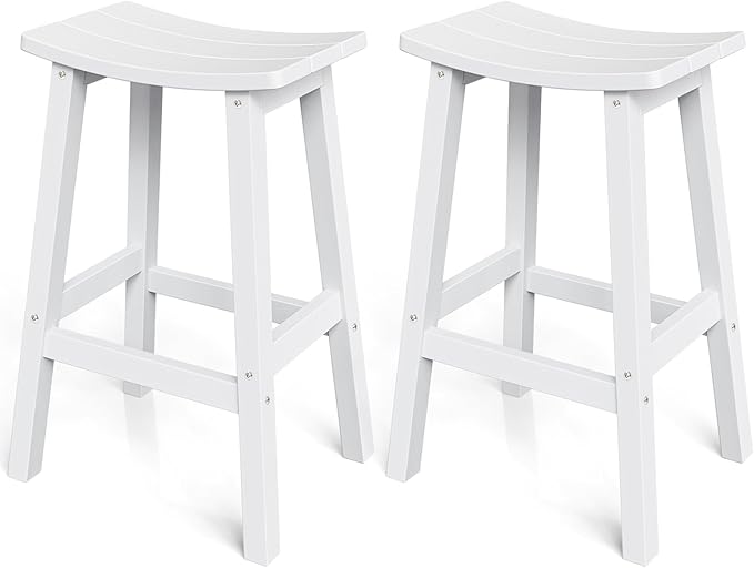 Outdoor Bar Stools Set of 2, Waterproof Barstools, by Stoog