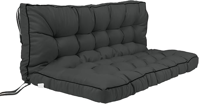 Outside Benches Cushion with Backrest, Thicken Waterproof Swing Cushions 2/3 by Unknown