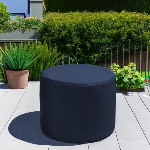 Jaxx Spring Indoor/Outdoor Bean Bag Pouf Ottoman - Image 6