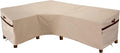 Outdoor L Shaped Sectional Sofa 85''L x 106''L x 34''D x 31''/26''H Cover by PATIOASIS