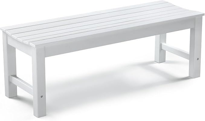 Stoog Outdoor Bench, 2-Person Patio Backless Bench, Outdoor Benches Weatherproof by Stoog