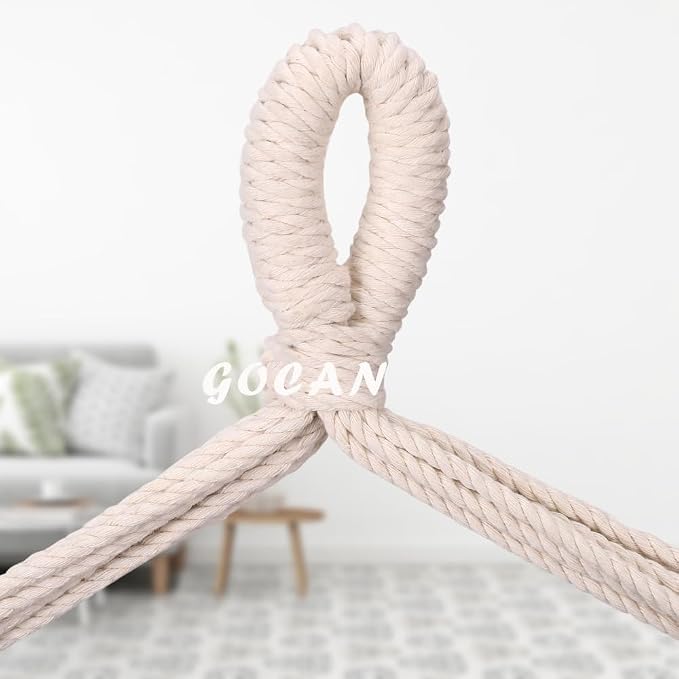 Hammock Chair Large Hammock Swing, 110 X 150cm Load 150kg, Cotton Hanging Chair - Image 4