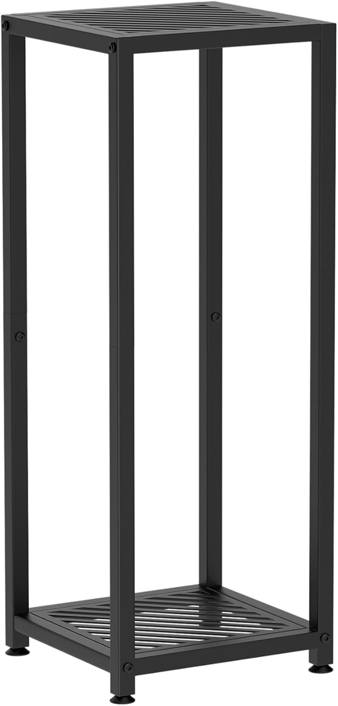TOSKING Tall Plant Stand Indoor – 2-Tier Modern Metal Shelf, Heavy Duty by TOSKINGESSENCE
