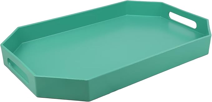 Green Octagonal Serving Tray by SforGUVA