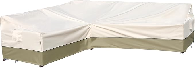 Outdoor Sectional Cover-L-Shaped Sofa Patio Furniture Covers Waterproof by Westblue