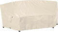 Curved Patio Furniture Cover for Outdoor Sectional Sofa, Lawn Outside Garden by Flexiyard