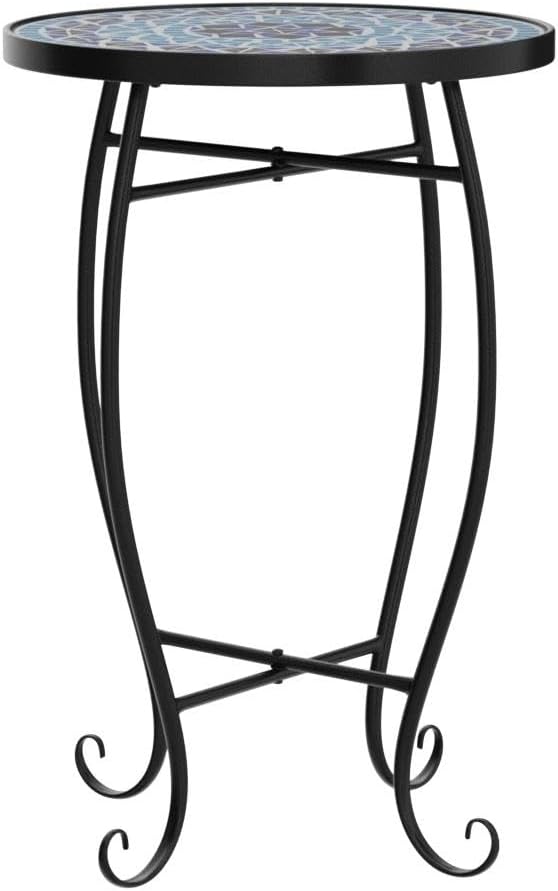 VINGLI Mosaic Accent Table, End Table, Plant Stand Decor - Image 6