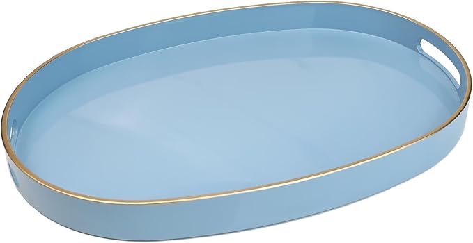 Spsyrine Blue Plastic Serving Tray by Spsyrine