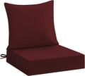 downluxe 24x24 Outdoor Chair Cushions, Waterproof Fade Resistant Patio by Downluxe