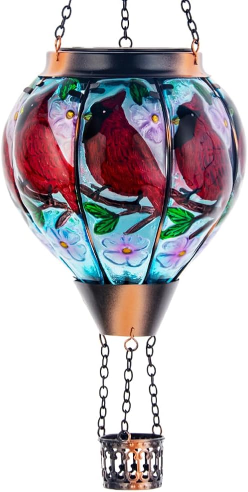 DREAMSOUL Cardinal Hot Air Balloon Solar Lantern, Hanging Solar Lanterns Outdoor by DREAMSOUL