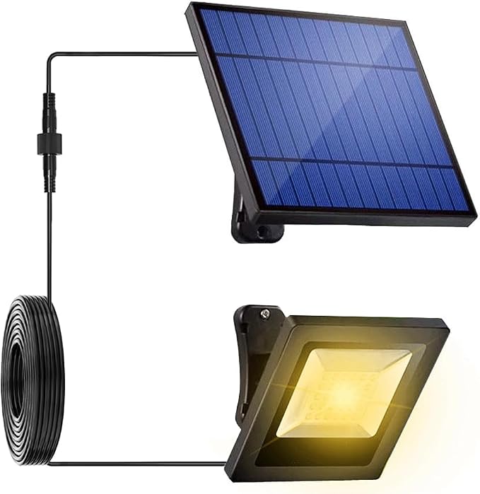 Solar Lights Outdoor Dusk to Dawn 4400mAh Solar Flood Lights Waterproof LED by OusamLED