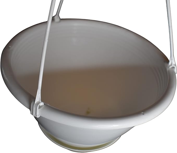 8 inchWhite Plastic Hanging Basket - Image 7