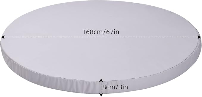 MICTONY Outdoor Daybed Cushion Cover, Sun Bed Cushion Cover, Outdoor Round Bed - Image 5