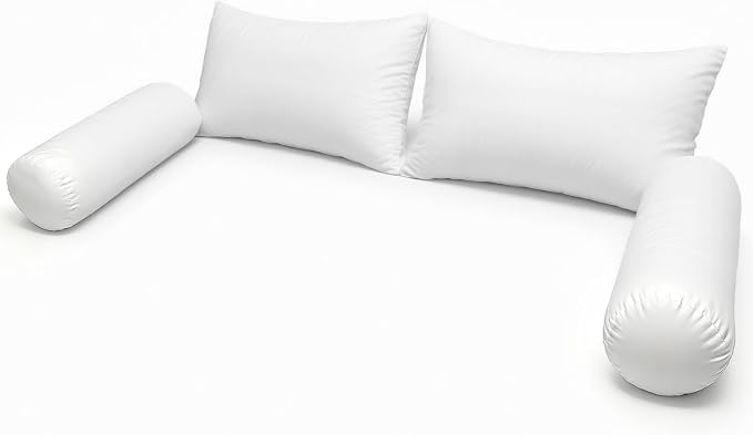 Twin Size Bolster & Back Pillow Inserts Replacement Set by Unknown