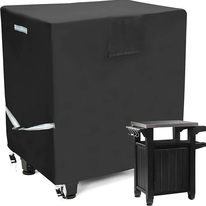 Outdoor Grill Cart Prep Table Cover 600D by TOHONFOO
