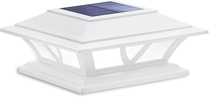 SIEDiNLAR Solar Post Lights Outdoor 2 Modes LED Deck Fence Cap Light by Siedinlar