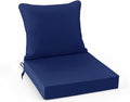 Patio Chair Cushion Set with Removable Cover, Waterproof Backrest and Seat by SUMMSUN