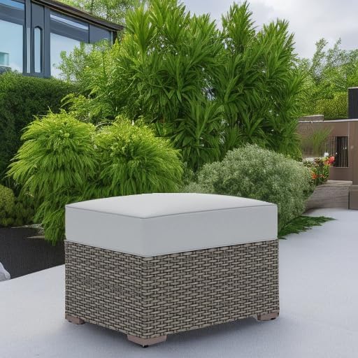 homestyles Boca Raton Brown Outdoor Ottoman - Image 6