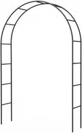 Galvanized Metal Arbor, 4.6 Feet Wide x7.6 Feet High Heavy Duty Garden Arch by LeJoy+Garden