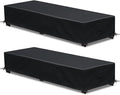 Waterproof Patio Lounge Chair Cover 2 Pack Outdoor Chaise Lounge Covers 600D by GoldenRaindrop