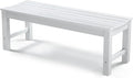 Stoog Outdoor Bench, 2-Person Patio Backless Bench, All-Weather HIPS Garden by Stoog