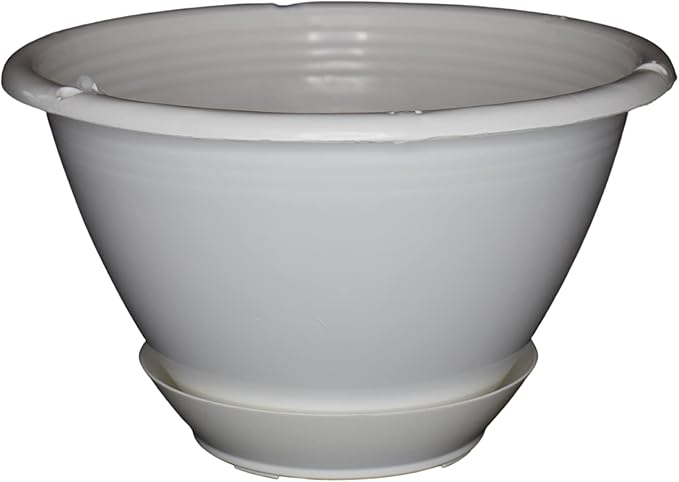 8 inchWhite Plastic Hanging Basket - Image 8