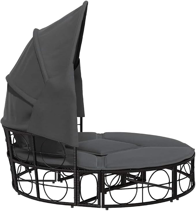 vidaXL Patio Lounge Bed with Canopy - Image 9