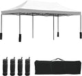 10x20fT Pop-Up Canopy Tent – Adjustable Height Outdoor Gazebo, Quick Setup by BestOffice