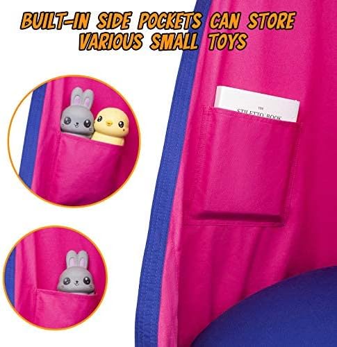 Y- STOP Kids Pod Swing Seat, Hanging Hammock Chair Swing - Image 4
