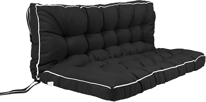 Outside Benches Cushion with Backrest, Thicken Waterproof Swing Cushions 2/3 by Unknown