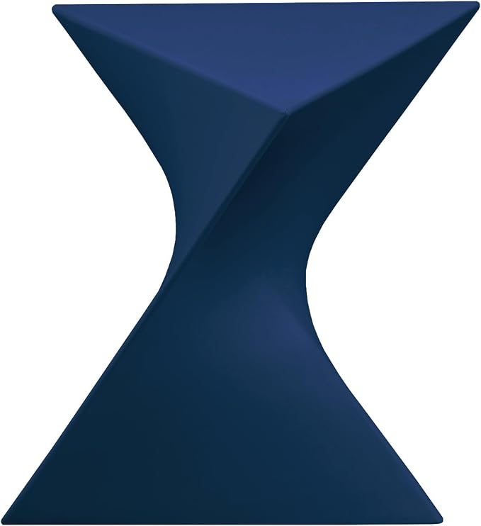 LeisureMod 15.75" Navy Blue Stackable Side Table by LeisureMod