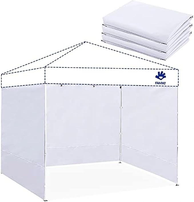Instant Canopy Walls for 12x12 ft Pop Up Canopy Frame, 99% UV Protection by FANPATUS