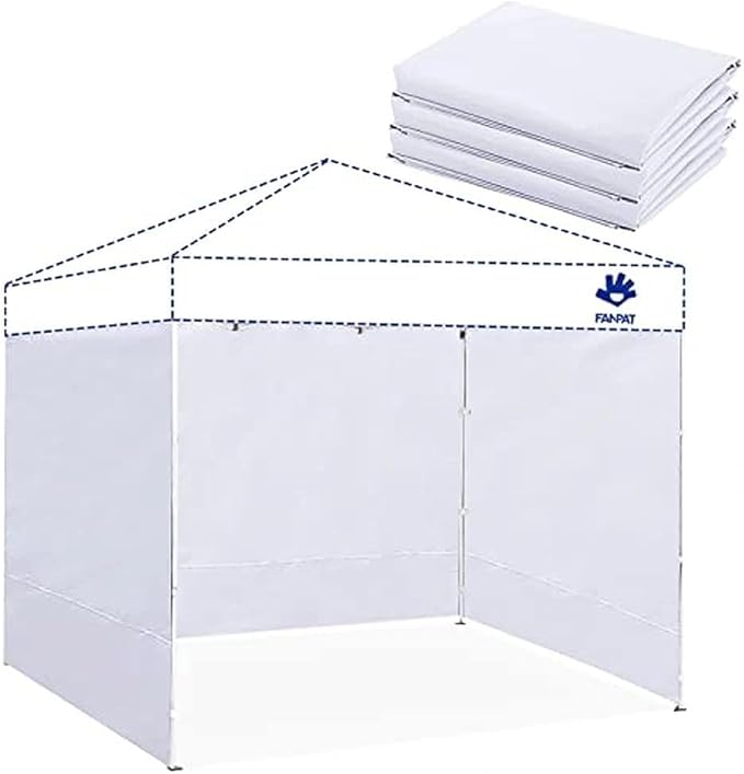 Instant Canopy Walls for 8x8 Pop Up Canopy Frame, Waterproof, 99% UV Protection by FANPATUS