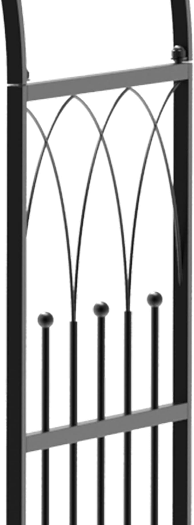 Outsunny Metal Trellis Arbor Arch - Image 9