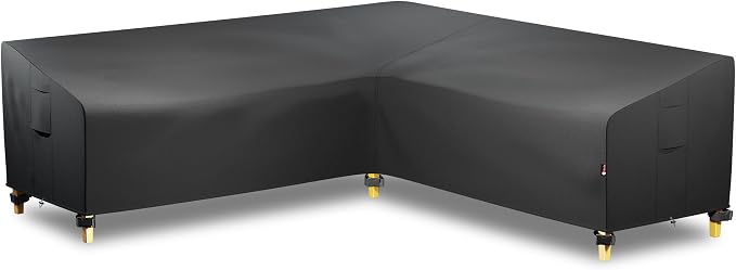 iBirdie Outdoor Sectional Cover fit 105" x 105", Waterproof Weatherproof 600D - Image 9