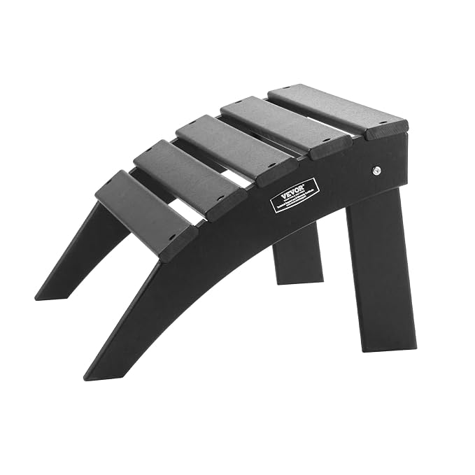 VEVOR Adirondack Ottoman, 18.7L x 19.7W x 13H Inch HDPE Plastic Folding - Image 9