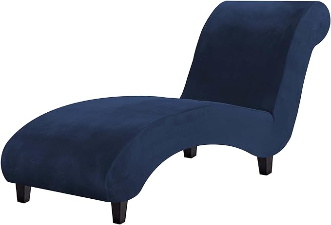 H.VERSAILTEX Chaise Lounge Cover Indoor Velvet Chaise Slipcover High Stretch by HVERSAILTEX