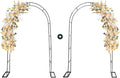 Zhisheng 2PCS Metal Pergola Garden Arch Arbor 7.9FT x 4.6FT Trellis by GZYF